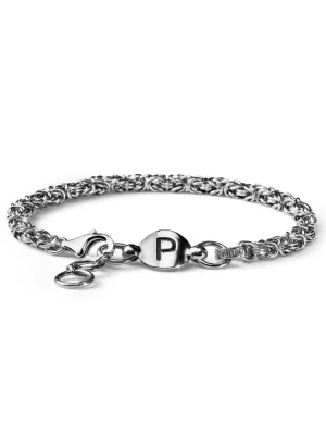 Bracciale Uomo Argento 925 maglia bizantina personalizzabile