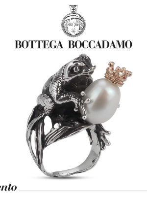 Bottega Boccadamo Anello collezione Inkantesimo argento brunito. Cod. BAN050