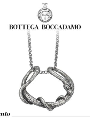 Bottega Boccadamo Collana lunga serpente collezione Snake. Cod. BGR090